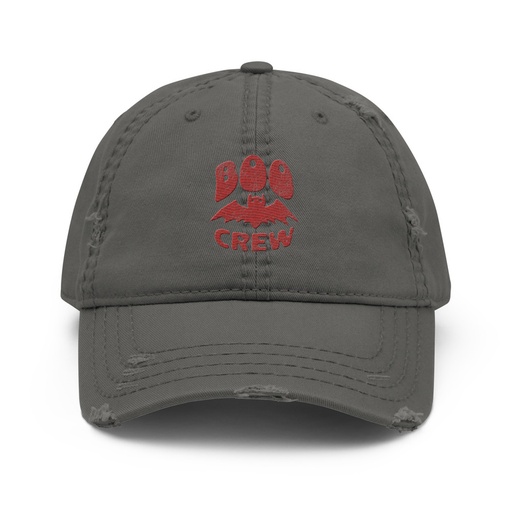 [ID: 396-G252] Boo Crew Distressed Dad Hat