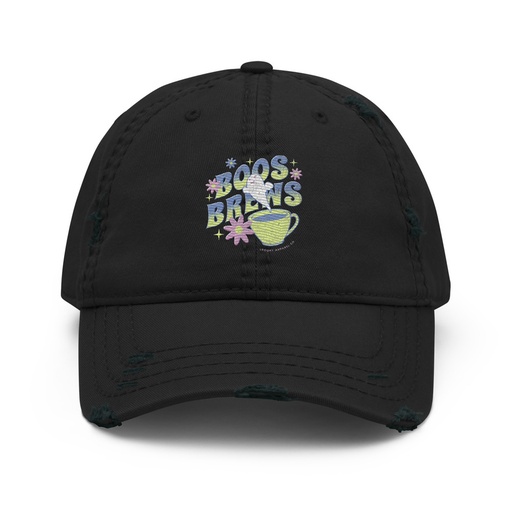 [ID: 396-G254] Boos + Brews - Halloween Distressed Dad Hat