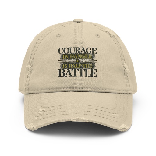 [ID: 396-G281] Brave Soldier Distressed Dad Hat