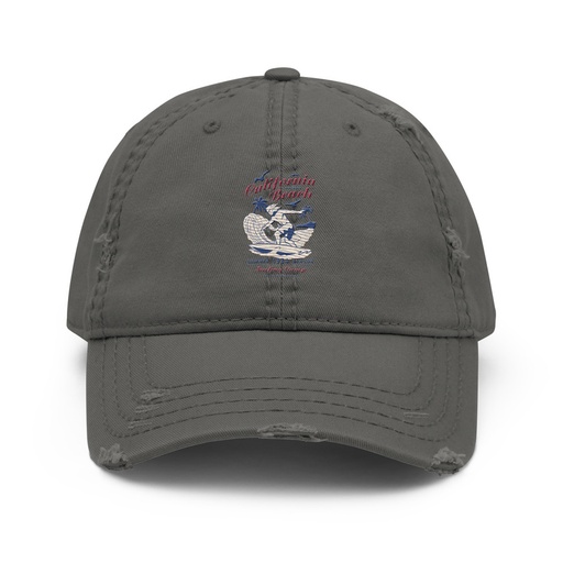 [ID: 396-G313] California Beach Surfing Distressed Dad Hat