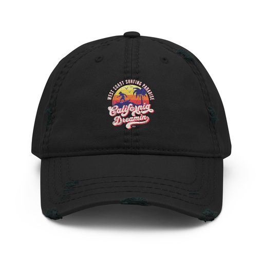 [ID: 396-G316] California Dreamin - Beach & Surf Distressed Dad Hat