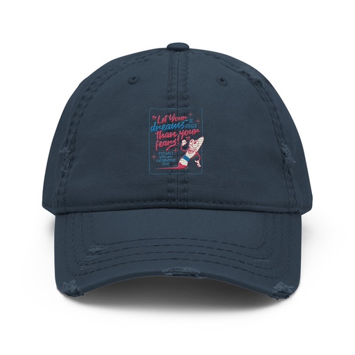 [ID: 396-G320] Calligraphic Soul Distressed Dad Hat