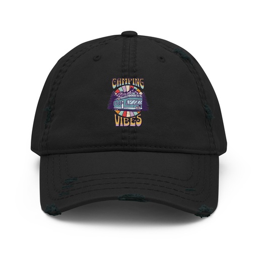 [ID: 396-G327] Camping Vibes Distressed Dad Hat