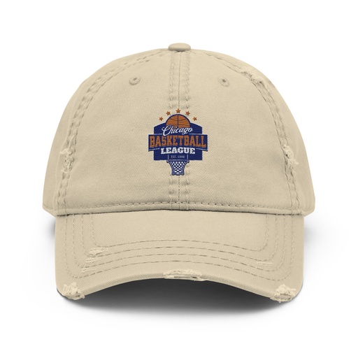 [ID: 396-G363] Chicago Basketball League - Athlectic Sports Distressed Dad Hat