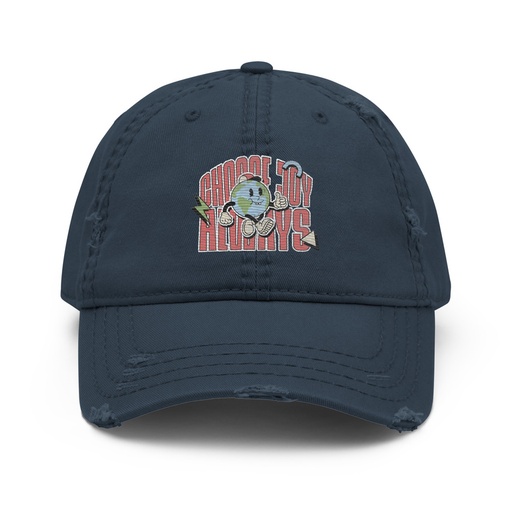 [ID: 396-G372] Choose Joy Always Distressed Dad Hat