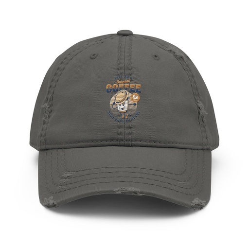 [ID: 396-G398] Coffee Cup - Comics Mascot Distressed Dad Hat