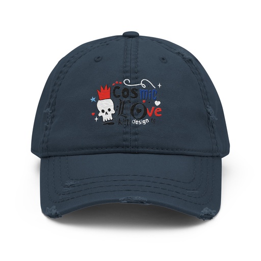 [ID: 396-G424] Cosmic Love Distressed Dad Hat