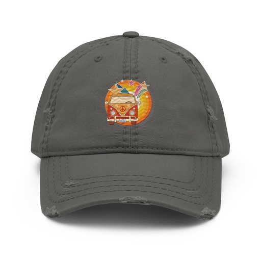 [ID: 396-G429] Crafted in Kittl Distressed Dad Hat