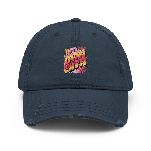 [ID: 396-G431] Create Your Own Path Distressed Dad Hat