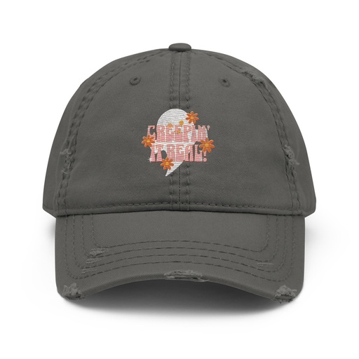 [ID: 396-G436] Creepin' It Real - Halloween Distressed Dad Hat