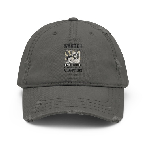 [ID: 396-G461] Dad Wanted Distressed Dad Hat