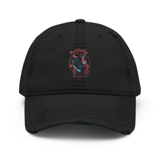 [ID: 396-G468] DARKFEATHER Distressed Dad Hat