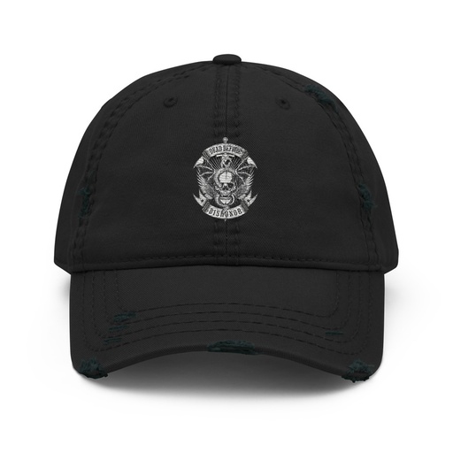 [ID: 396-G472] DEAD BEFORE DISHONOR Distressed Dad Hat