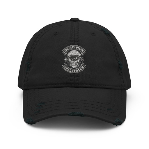 [ID: 396-G473] DEAD MEN TELL NO TALES Distressed Dad Hat