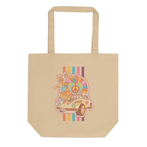 [ID: 367-G10] 60s flower power Eco Tote Bag