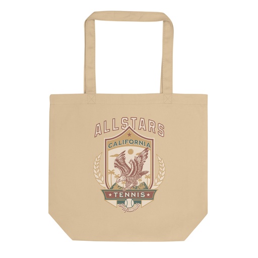 [ID: 367-G46] All Stars Tennis - Eagle Badge Eco Tote Bag