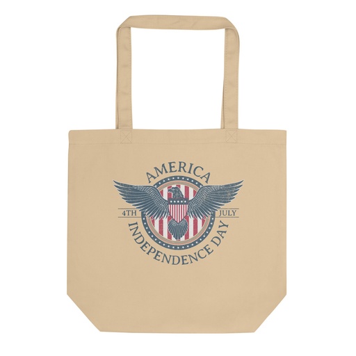 [ID: 367-G67] American Eagle Badge Eco Tote Bag