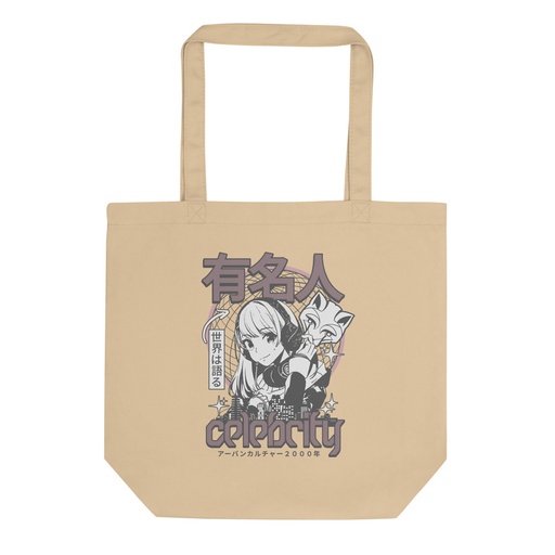 [ID: 367-G88] Anime Celebrity Girl - Japanese Cyber Streetwear Eco Tote Bag