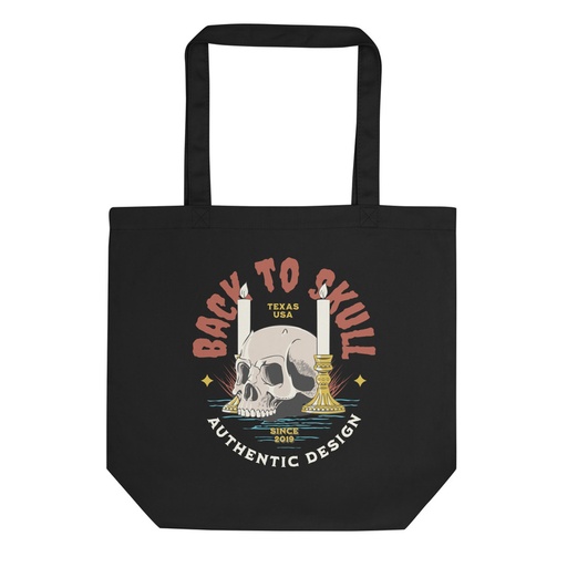 [ID: 367-G124] Back to Skull - Authenthic Design  Eco Tote Bag