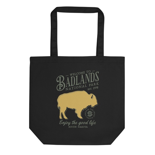 [ID: 367-G131] Badlands National Park - Bison Eco Tote Bag