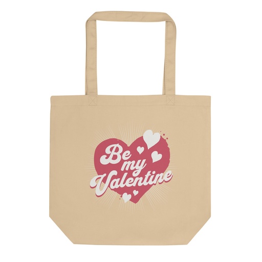 [ID: 367-G158] Be my Valentine - Love Heart Eco Tote Bag