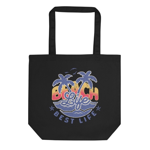 [ID: 367-G168] Beach Life Best Life Eco Tote Bag