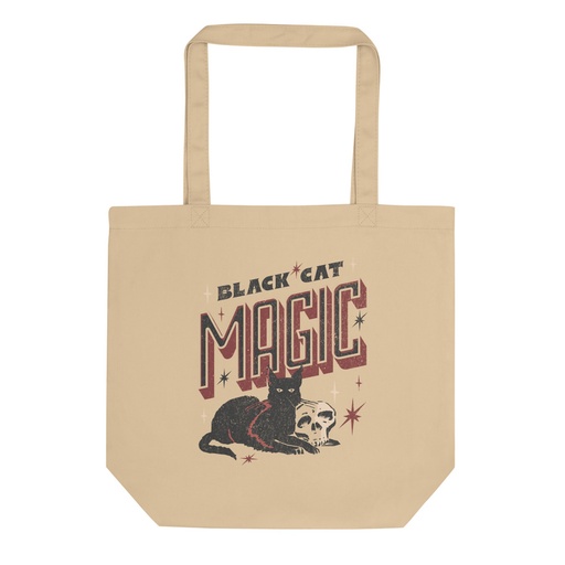 [ID: 367-G214] Black Cat Magic Eco Tote Bag
