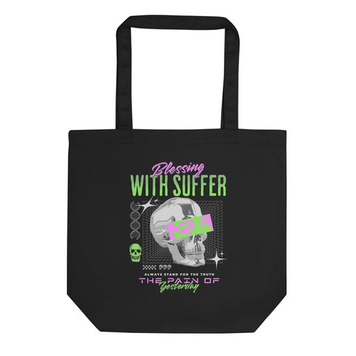 [ID: 367-G235] Blessing With Suffer Eco Tote Bag