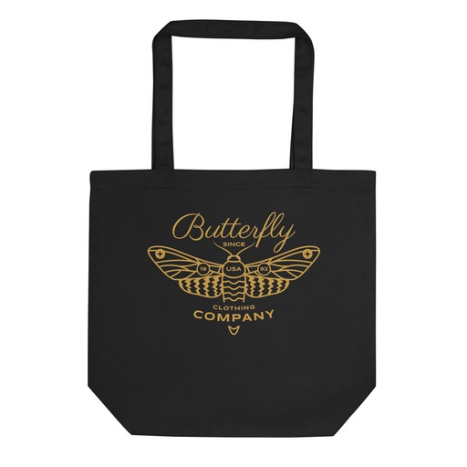 [ID: 367-G240] Blue Butterfly - Minimal Eco Tote Bag