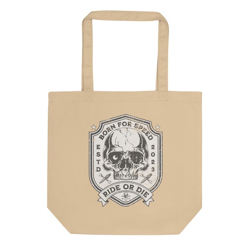 [ID: 367-G258] BORN FOR SPEED RIDE OR DIE Eco Tote Bag