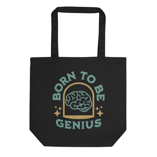 [ID: 367-G260] Born To Be Genius - Brain Eco Tote Bag