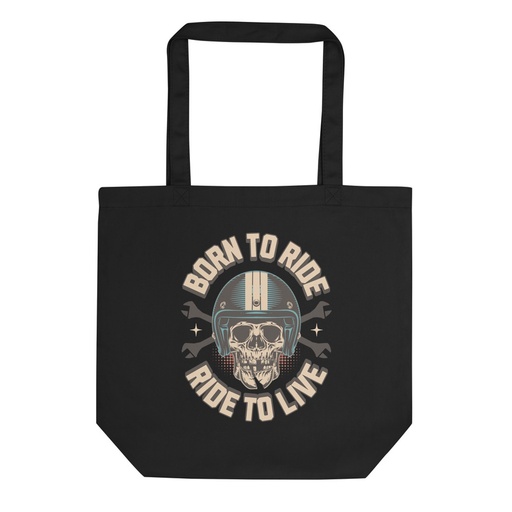 [ID: 367-G269] Born to Ride, Ride to Live Eco Tote Bag