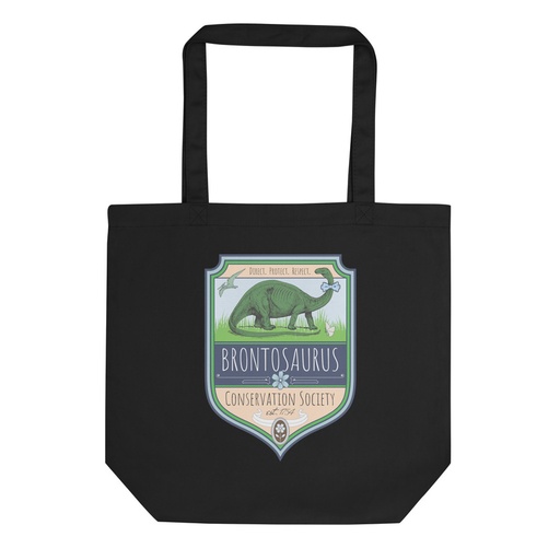 [ID: 367-G288] Brontosaurus Conservation Society Eco Tote Bag