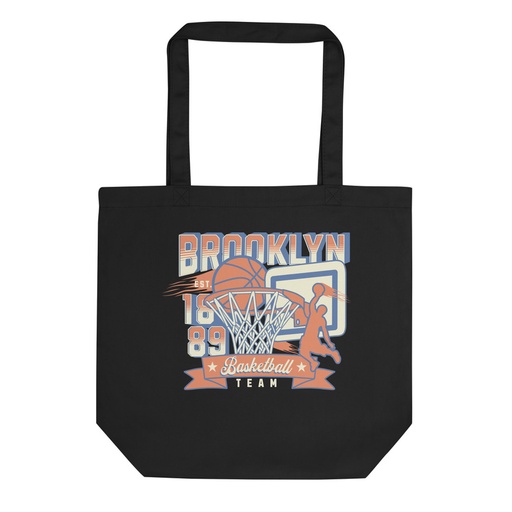 [ID: 367-G290] Brooklyn Basketball Team - Athletic Sports Eco Tote Bag