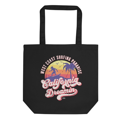 [ID: 367-G316] California Dreamin - Beach & Surf Eco Tote Bag