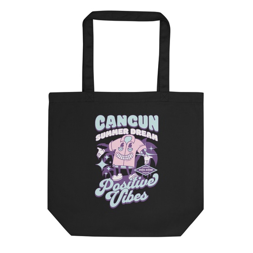 [ID: 367-G330] Cancun Positive Vibes Eco Tote Bag