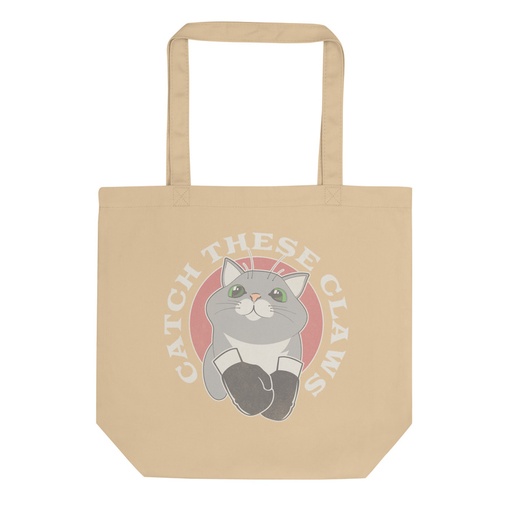 [ID: 367-G344] Catch These Claws - Cute Cat Eco Tote Bag