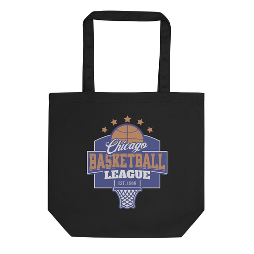 [ID: 367-G363] Chicago Basketball League - Athlectic Sports Eco Tote Bag