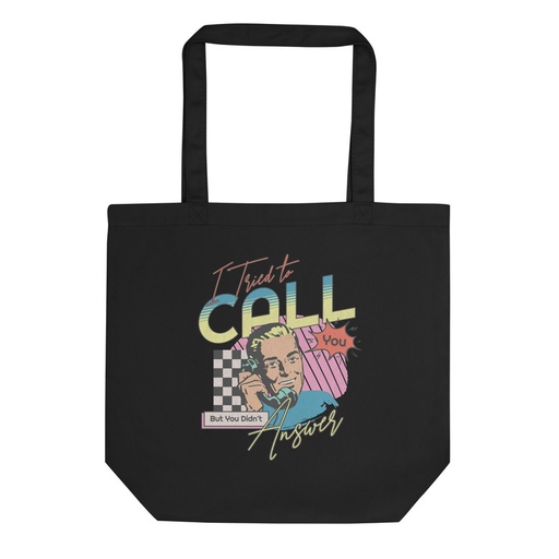 [ID: 367-G383] Classic Retro Illustrative Portrait Men Calling Eco Tote Bag