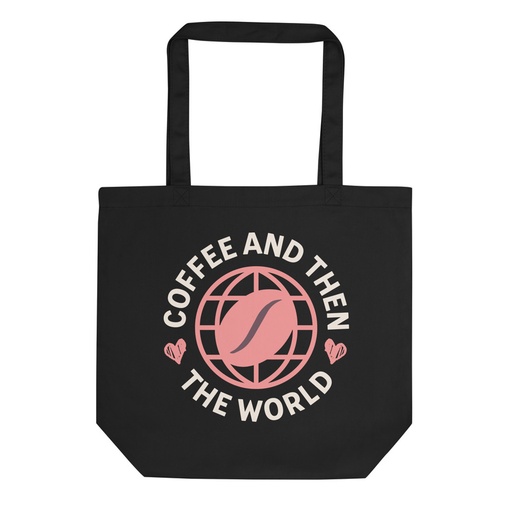 [ID: 367-G393] Coffee and Then The World - Earth Eco Tote Bag