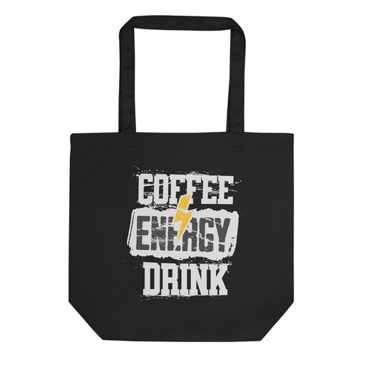 [ID: 367-G400] Coffee Energy Drink - Grunge Bolt Eco Tote Bag