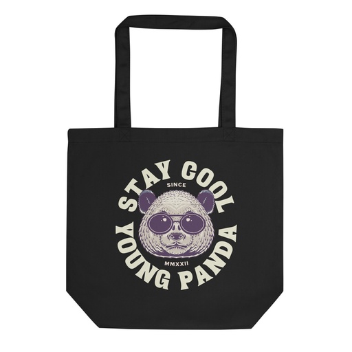 [ID: 367-G416] Cool Panda with Sunglasses -  Eco Tote Bag