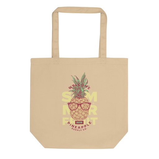 [ID: 367-G417] Cool Pineapple - Tropical Fruit Eco Tote Bag