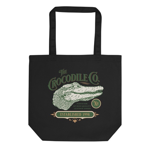 [ID: 367-G439] Crocodile Co. - Wild Animal Eco Tote Bag
