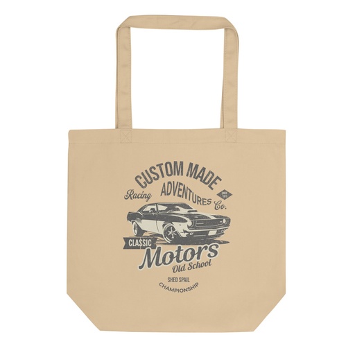 [ID: 367-G444] Custom Made Adventures Motors Old School Eco Tote Bag