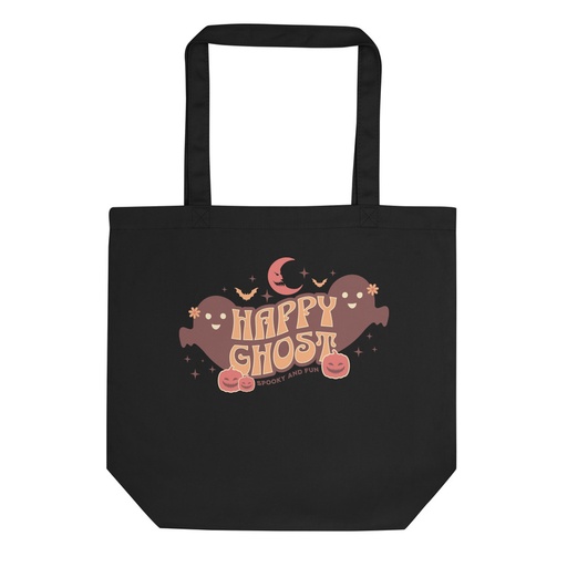[ID: 367-G452] Cute Happy Ghost Eco Tote Bag