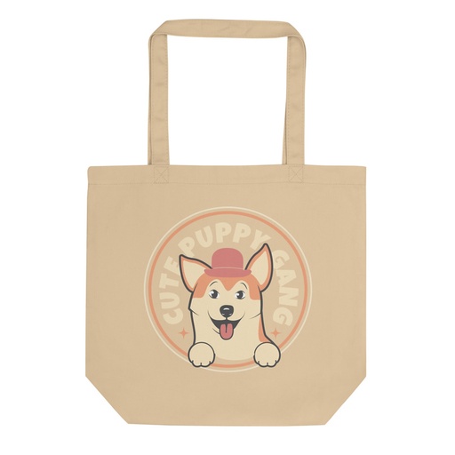[ID: 367-G453] Cute Puppy Gang - Corgi Eco Tote Bag
