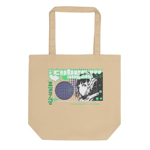 [ID: 367-G455] Cyber Angels - Y2k Girl Anime Eco Tote Bag