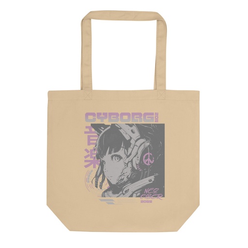 [ID: 367-G459] Cyborg - Y2k Style Eco Tote Bag