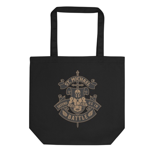 [ID: 367-G484] Defend us in battle - Knight with sword Eco Tote Bag